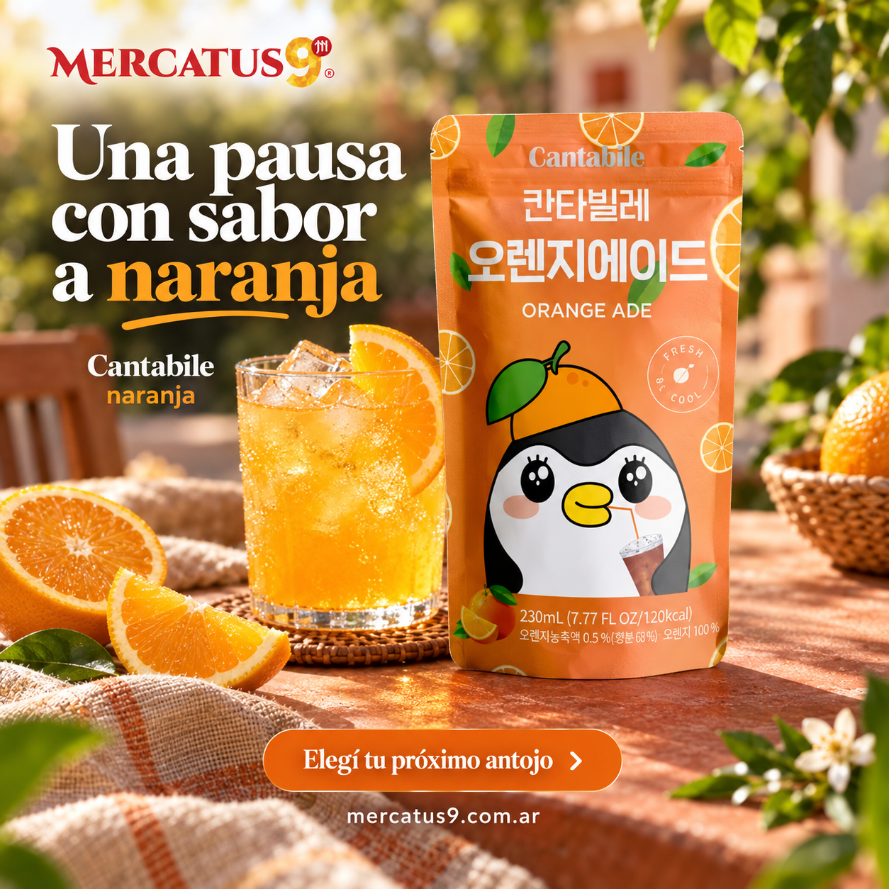 Bebida con sabor a naranja 230ml — Mercatus9, vista 2