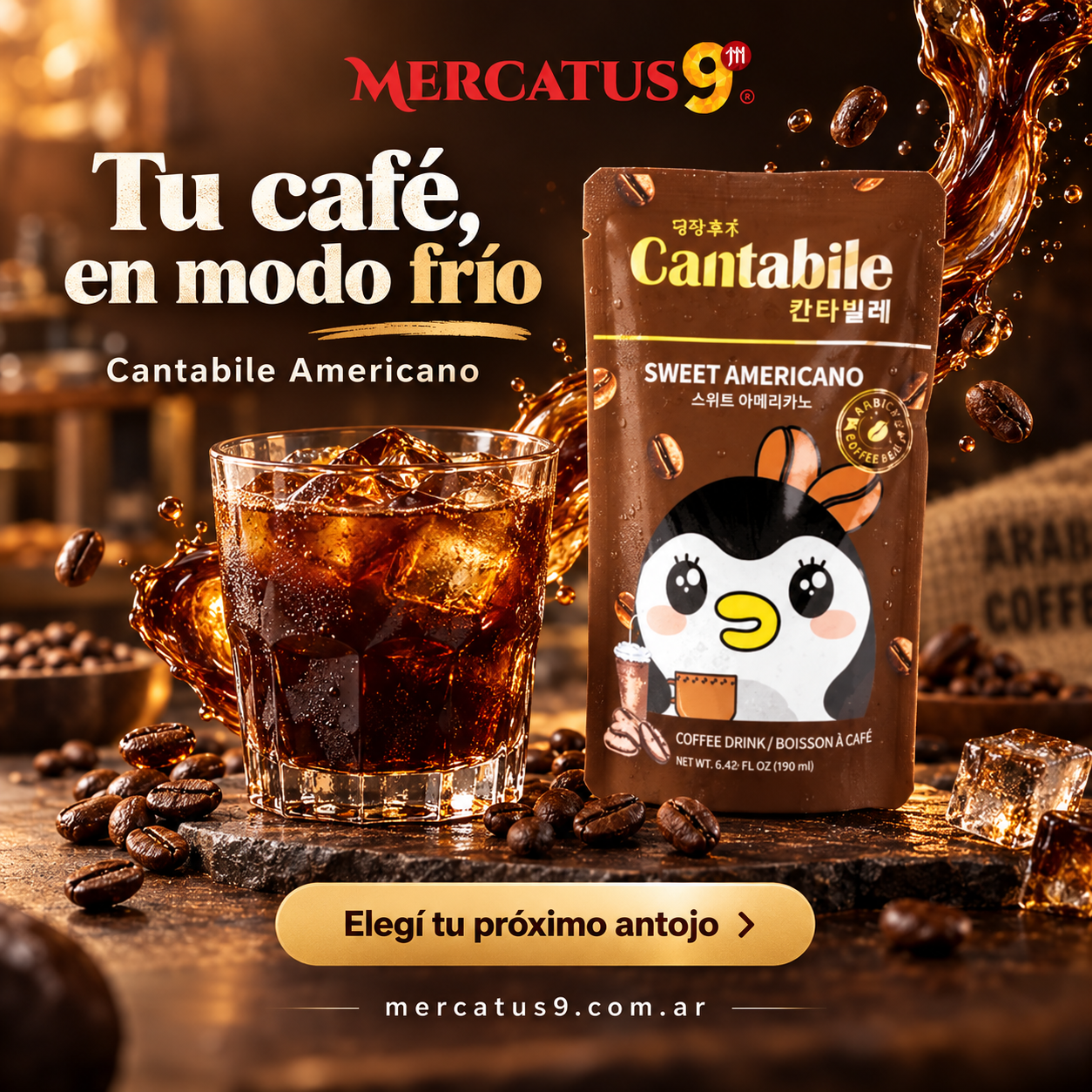 Bebida de café estilo americano 230ml — Mercatus9, vista 1