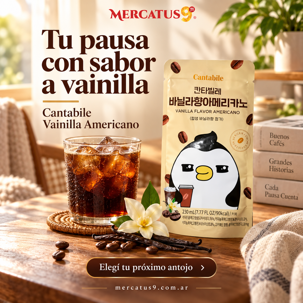 Bebida de café estilo vainilla americano 230ml — Mercatus9, vista 2