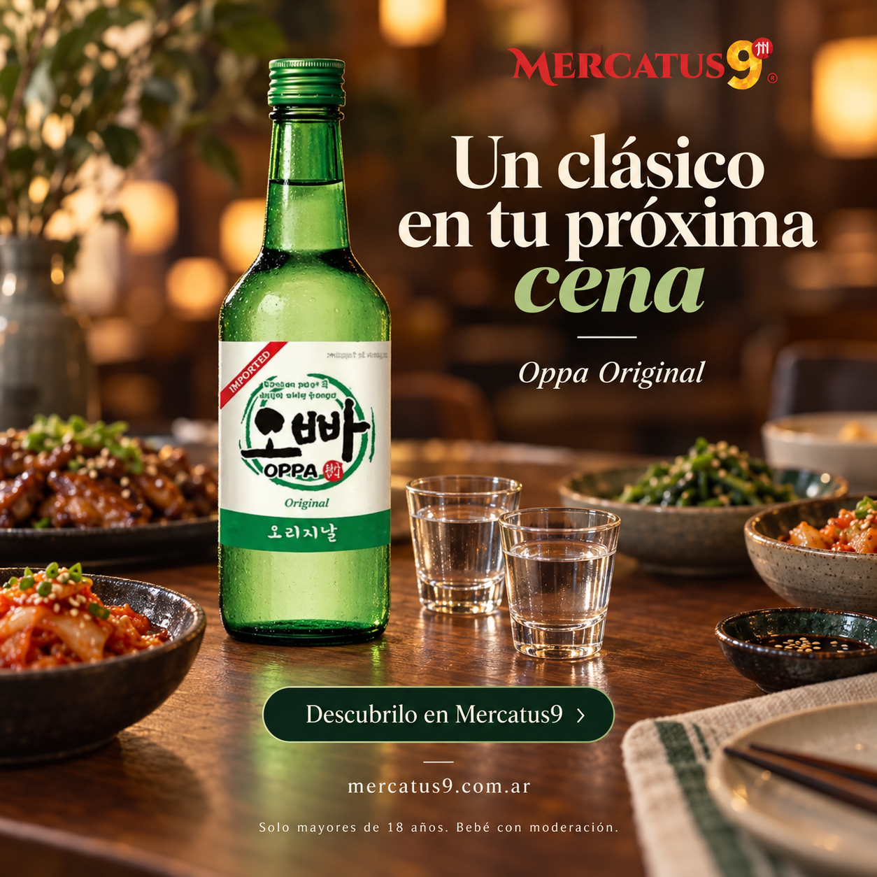 Bebida alcohólica soju sabor original blanco 360ml — Mercatus9, vista 2