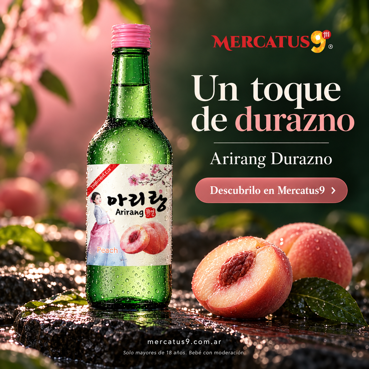 Bebida alcohólica mixta sabor a durazno 360ml — Mercatus9, vista 1