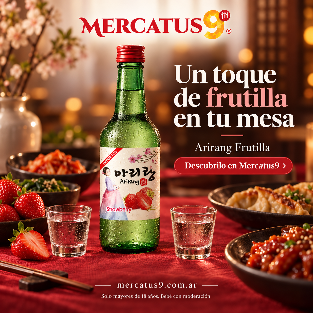 Bebida alcohólica sabor a frutilla 360ml — Mercatus9, vista 2