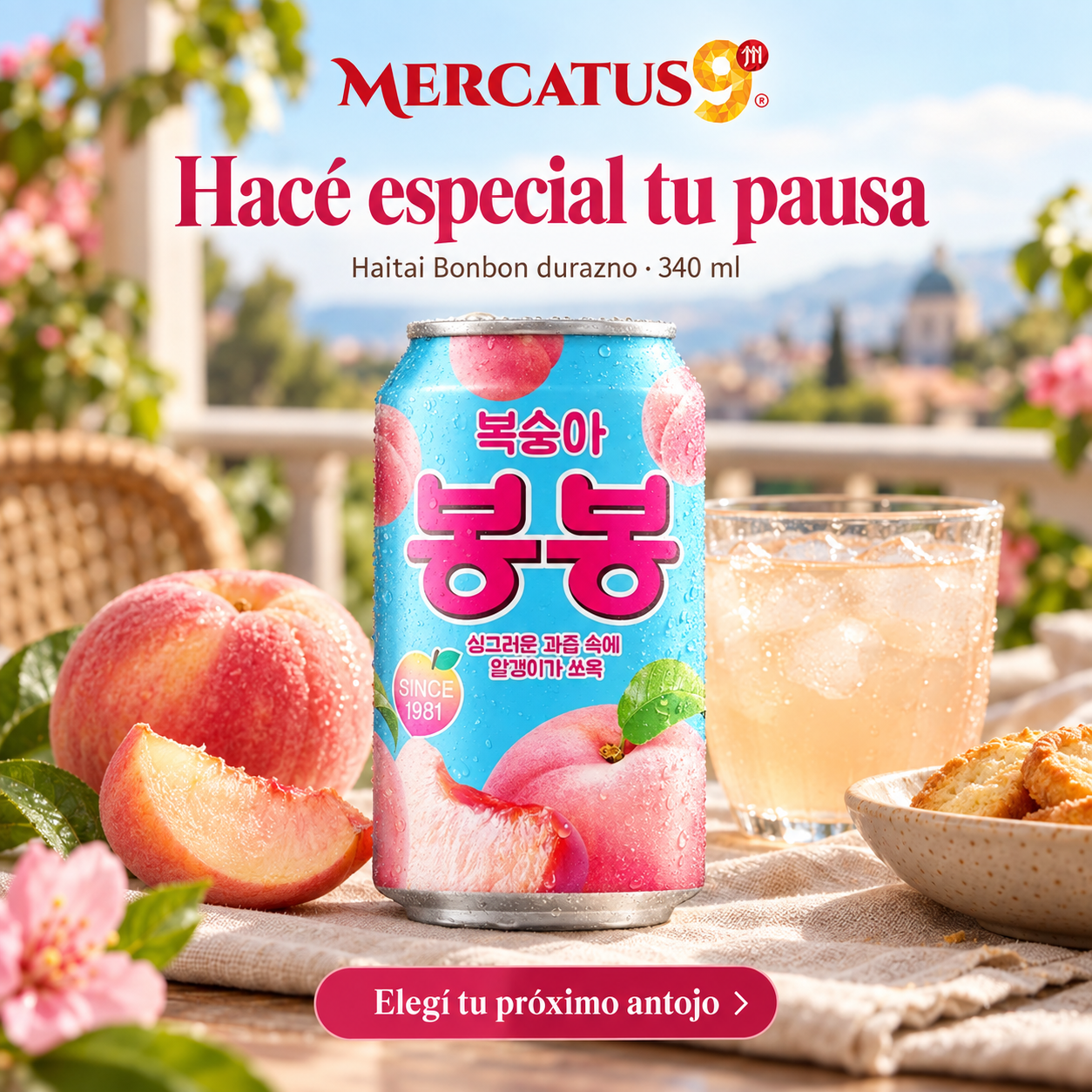 Haitai Bonbon durazno · 340 ml — escena 2