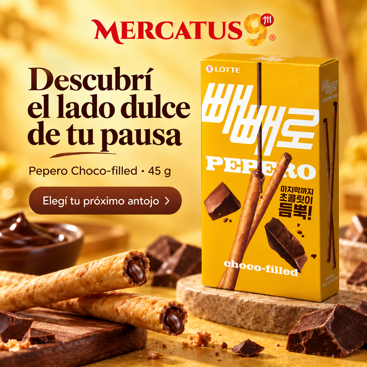 Pepero Choco-filled · 45 g — escena 1