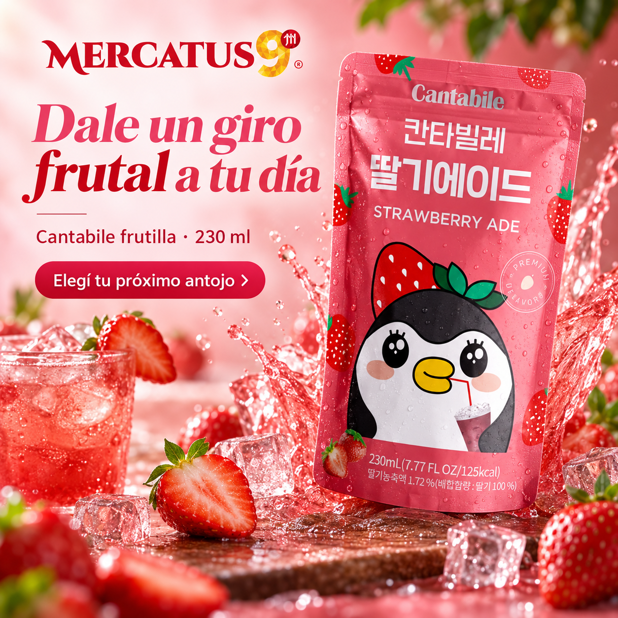 Cantabile frutilla · 230 ml — escena 1