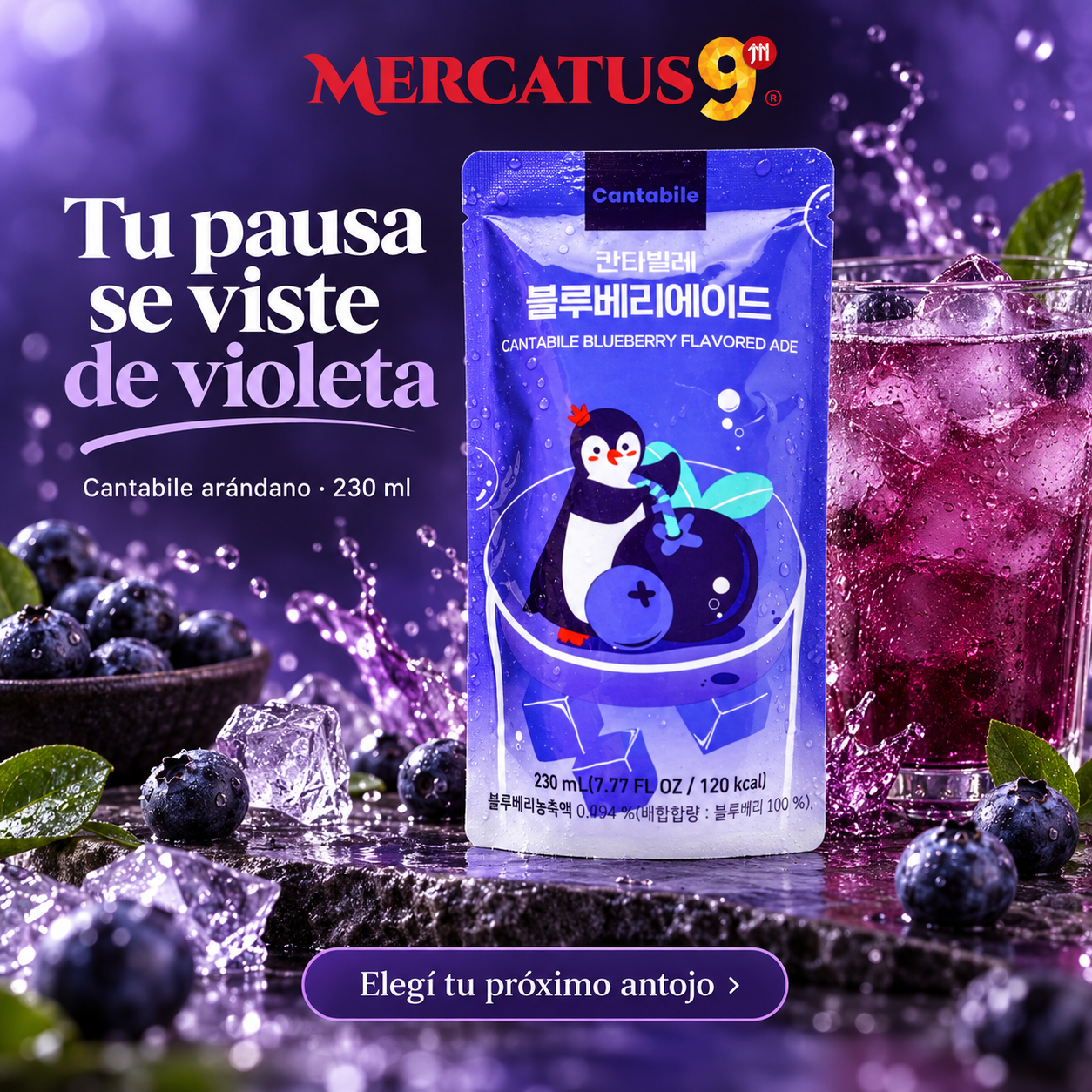 Cantabile arándano · 230 ml — escena 1