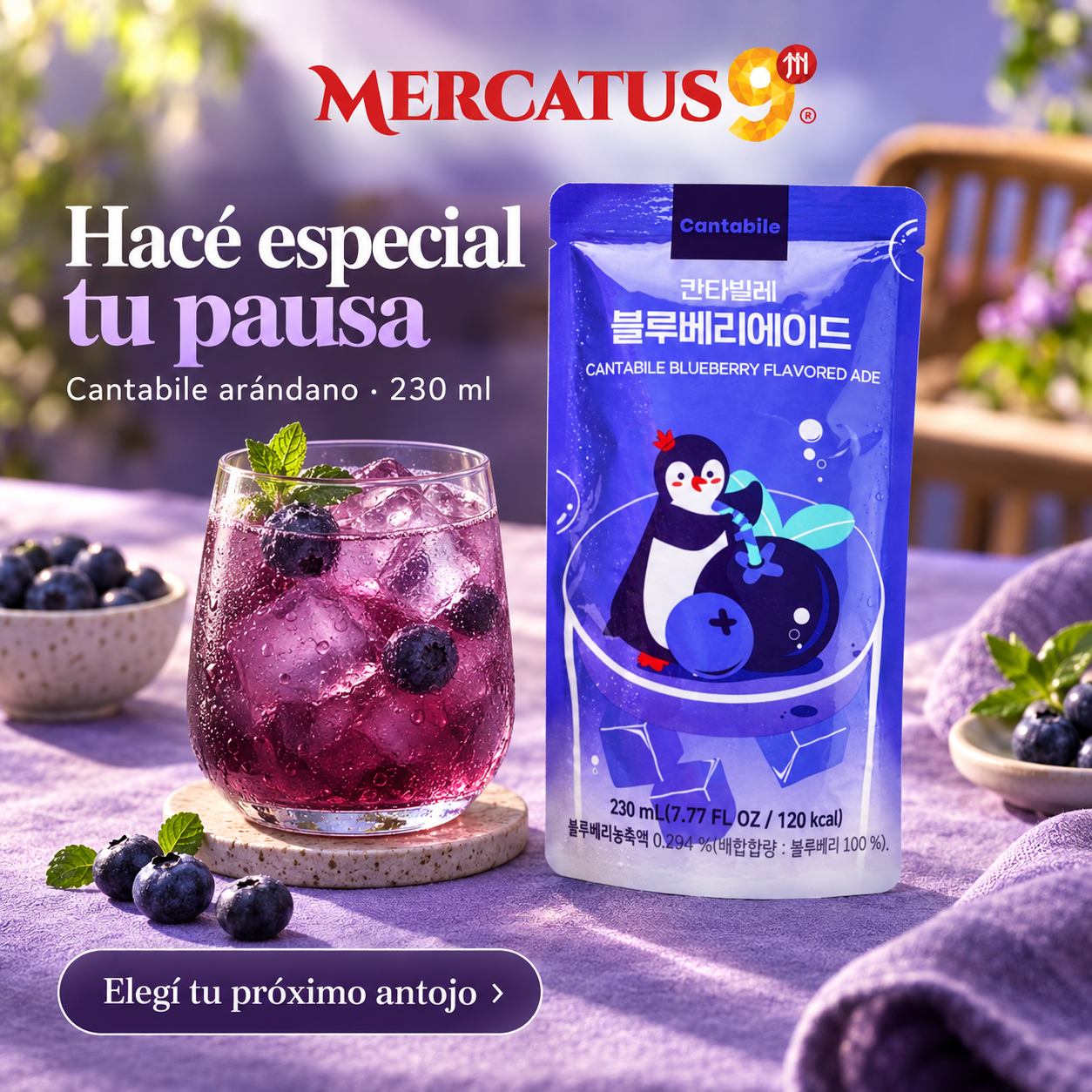 Cantabile arándano · 230 ml — escena 2