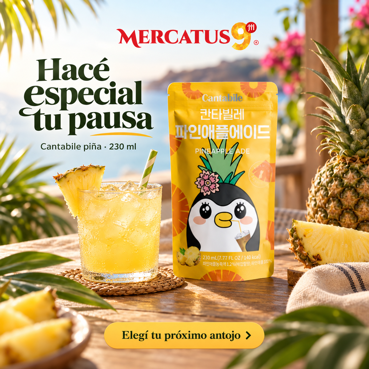 Cantabile piña · 230 ml — escena 2