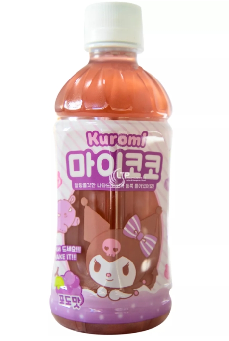 韩国 三丽欧库洛米椰果颗粒葡萄味饮品 340 ML