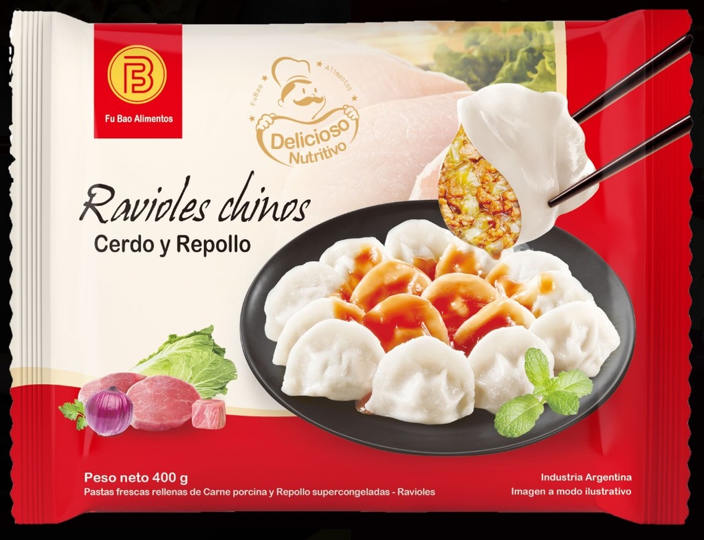 FUBAO RAVIOLES CERDO Y REPOLLO 400G