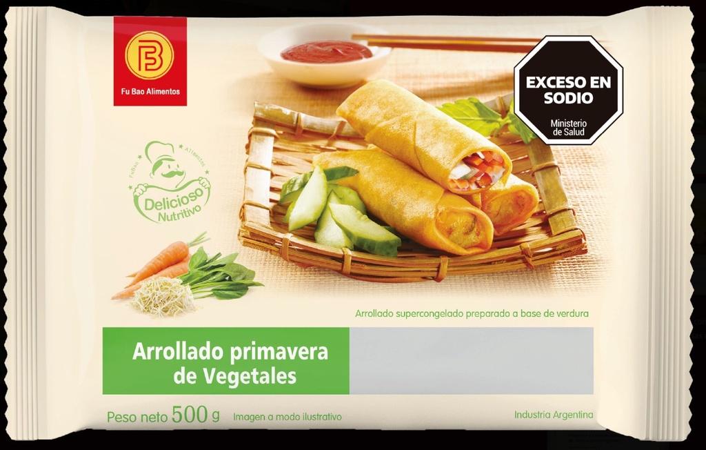 FUBAO ARROLLADO DE VERDURA 500G