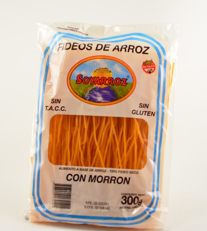 SOYARROZ FIDEOS DE ARROZ MORRON 300G