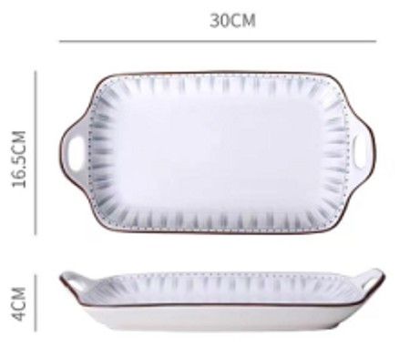 PES BANDEJA RECTANGULAR CON ASAS 11.8 P 