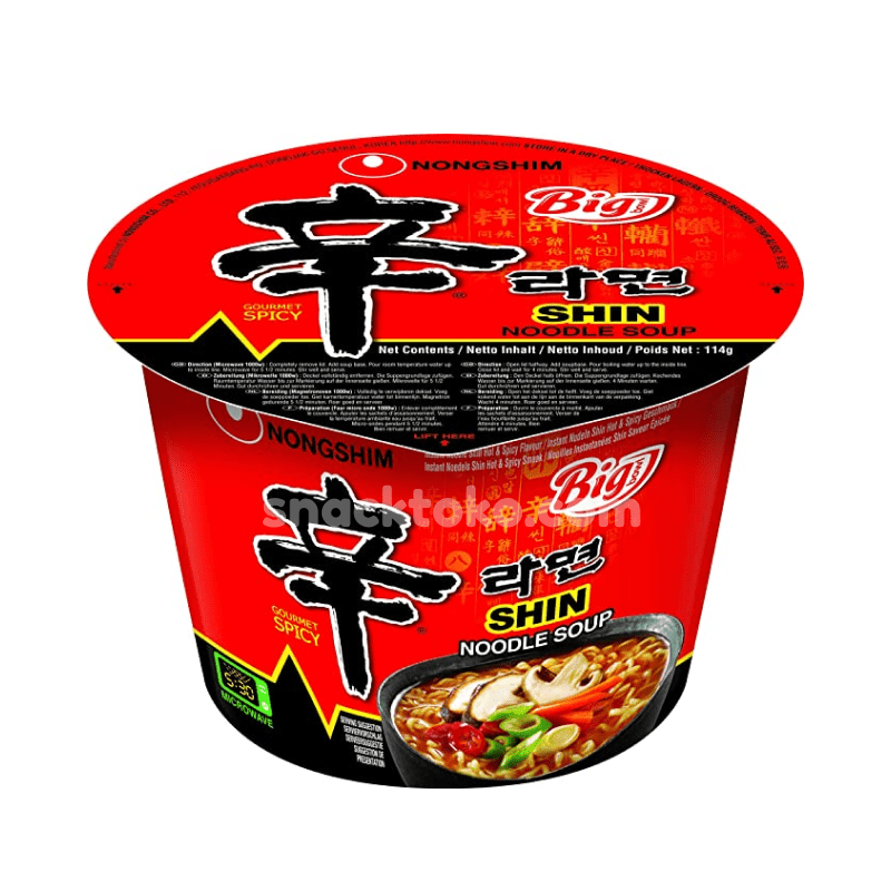 BIG SHIN CUP NOODLE SOUP (HOT&SPICY) 114G