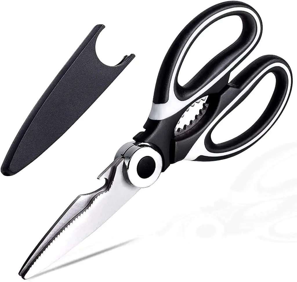 TIJERA DE COCINA BLANCO NEGRO  