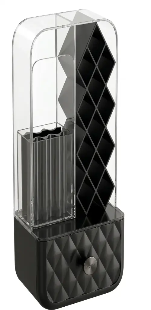 ORGANIZADOR DE MAQUILLAJE NEGRO  
