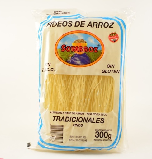 [A1.1.2CN-SOY268] SOYARROZ FIDEOS DE ARROZ FINO 300G