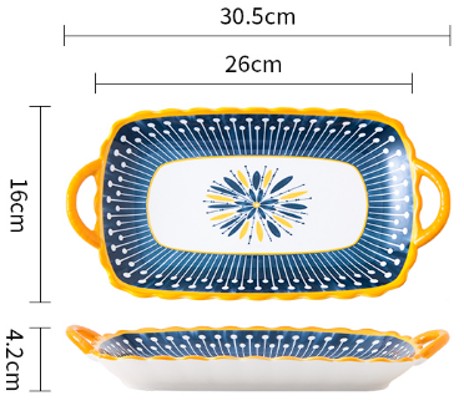 [H4.1.6CN-PESHYP004-12.XLDC] PES BANDEJA RECTANGULAR CON ASAS 12 P 