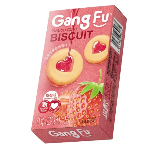 [A1.1.6CN-GFL07] 港福 曲奇酱芯饼干草莓味 55G