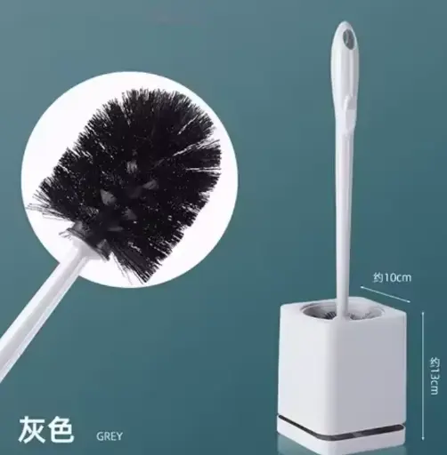 [H4.2.3CN-QQYL012314] 沥水带座马桶刷灰色 