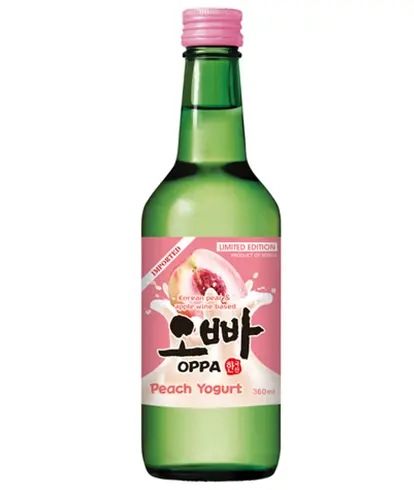 [B2.1.4KR-OPP02] 韩国 欧巴烧酒 桃子酸奶味 360ML